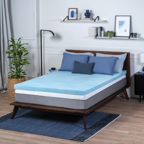 Sure2Sleep Twin XL Size, 2-Inch, Gel Swirl Memory Foam Mattress Topper Made in USA. - Lot 197