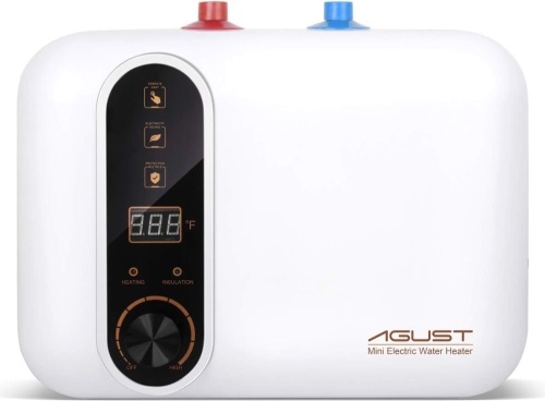 110V-120V 1.5Kw Small Under Sink Tank 2.5-3.0 Gallon Water Heater Hot Storage,Rv Tr Trailer Kitchen Instant Under Sink Counter Cupboard, RV 1 PCs 16” Long 1/2”FIP Stainless Steel Water Hose 11L - Lot 289