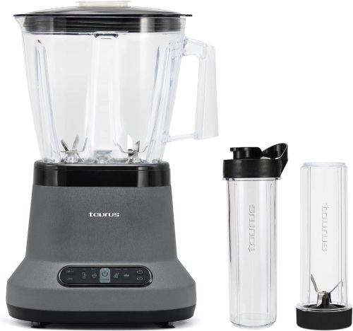 Taurus| Blaze| Maximun power per two| 80 Oz Jar| 4 presets functions| Powerful 1500 W| 2 motors| 2 times more durable| Blender and 2 bottles 2 go!| 5.51"D x 10.24"W x 16.7"H - Lot 426