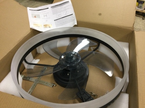 Soxoce Ceiling fan with light 19.7 black - Lot 483