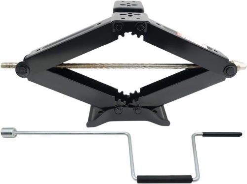 Wheelpal 24" 7500lbs Heavy Duty RV Stabilizing Leveling Scissor Jack (1PCS with Handle) - Lot 168