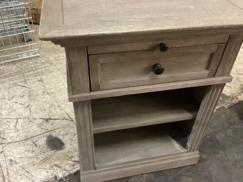 Set of 2 Livingston Bedside Gray Wash (Williams Sonoma) Bedside 610x455x710 mm (Slight Blemishes) - Lot 51