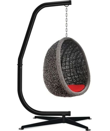 Curved Hanging Hammock C-Stand w/ All-Weather, Steel Frame - Stand Only $179.99 - Lot 461