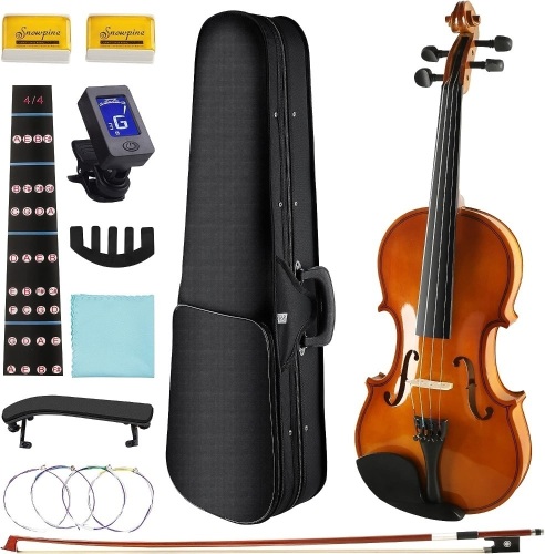 DEBEIJIN Violin for Kids Adults Beginners - Premium Handcrafted Kids Violin - Ready To Play 1/4 Violin - Beginner Student Violin - Lot 505
