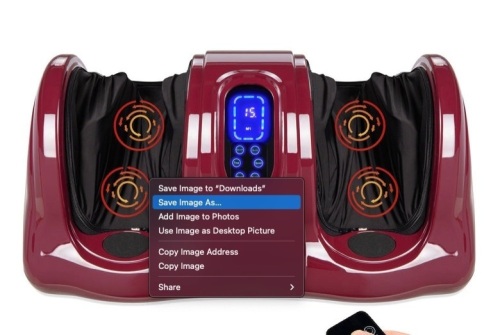 Therapeutic Foot Massager w/ High Intensity Rollers, Remote, 3 Modes $179.99 - Lot 466