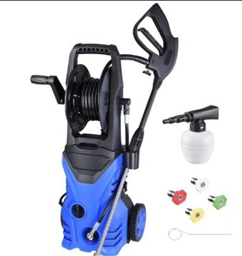 Electric Pressure Washer, Foam Cannon, 4 Different Pressure Tips, Power Washer, 3800 PSI 2.4 GPM - Lot 468