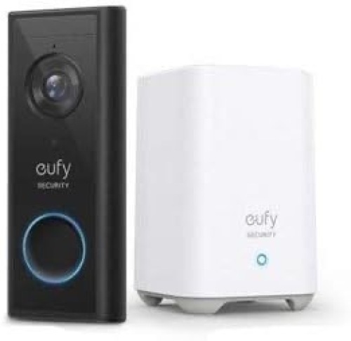 Anker eufy Video Doorbell 2K, Black (E82101W3-99) - Lot 3348
