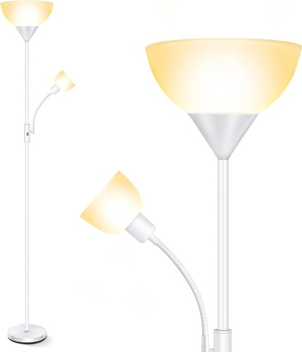 Floor Lamp, Standing Lamp, 9W LED Torchiere Floor Lamp - Lot 3371