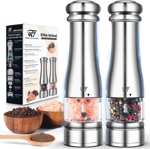 4T7 Electric Salt and Pepper Grinder Set - Lot 3396