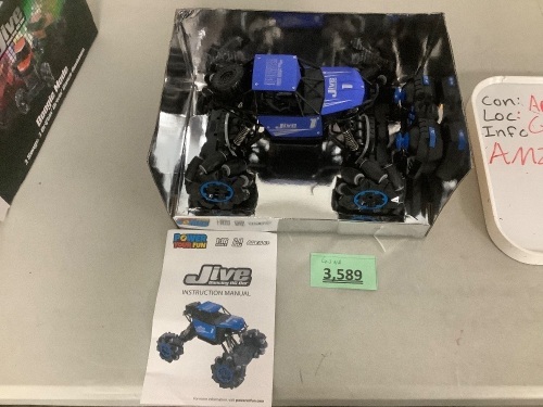 Power Your Fun Blue Jive RC Cars Monster Drift Truck for Boys and Girls - Lot 3589