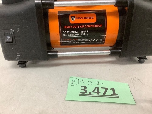 Securide Heavy Duty Air Compressor No Box - Lot 3471