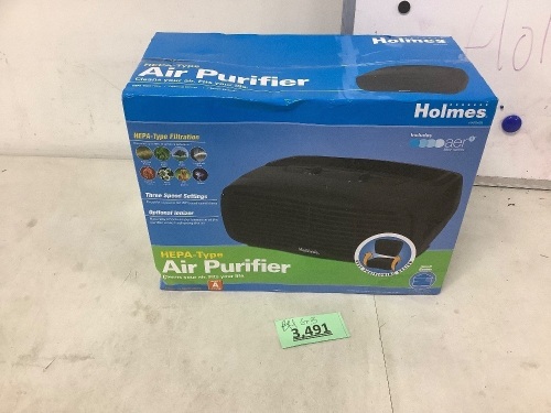 Hepa Type Air Purifier Holmes - Lot 3491