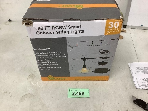 XmCosy Smart+ Outdoor String Lights - Lot 3499