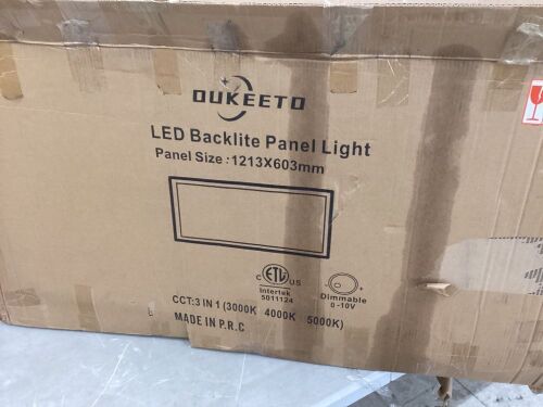 2' x 4' LED Backlite Flat Panel Light, 4 Pack  - Lot 43