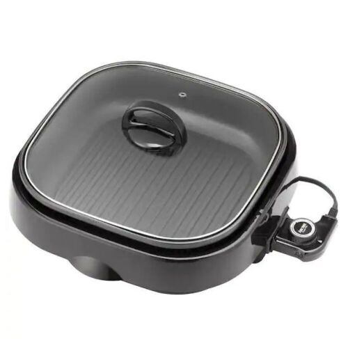 AROMA 4 Qt. 3-in-1 Black Smokeless Grillet - Lot 246