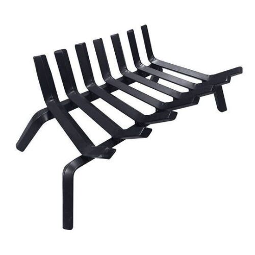 Amagabeli Black Wrought Iron Fireplace Log Grate  - Lot 262