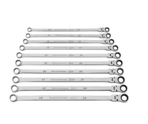 GEARWRENCH 120XP Universal Spline Metric XL Flex-Head Gearbox Ratcheting Wrench Set, 10-Piece - Lot 287