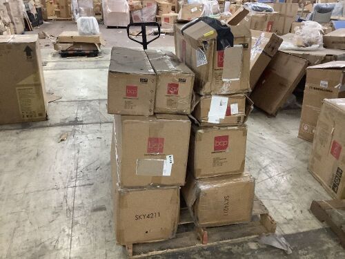 Lot of (8) Artificial Christmas Trees - Uninspected, Open Box, Water Damage - Lot 519