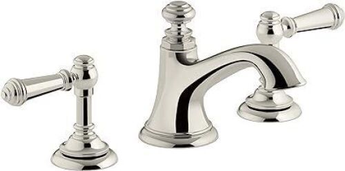 Kohler Artifacts Widespread Bathroom Faucet with Lever Handles, Vibrant Polished Nickel  - Lot 706