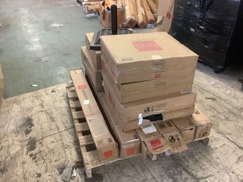 Lot of (6) Patio Umbrellas & (6) Bases - Uninspected, Open Box  - Lot 320