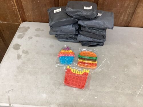 Lot of (12) Pop Fidget Toys, 3 Pc - Lot 594
