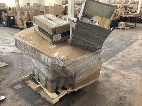 Pallet of Furniture Parts - Mostly Wicker Stuff  - Lot 343