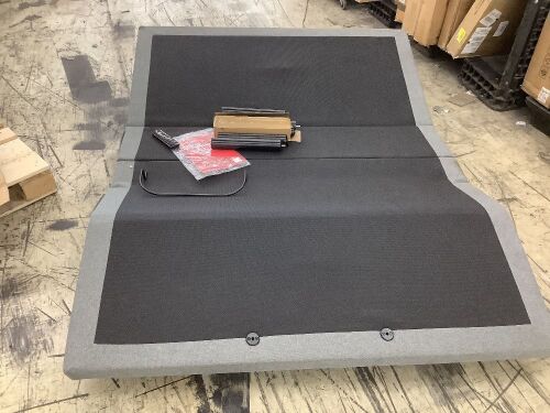Queen Adjustable Bed Base with Massage, Remote, USB Ports  - Lot 81