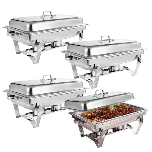Set of 4 Stainless Steel Chafing Dish  - Lot 72
