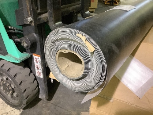 8FT Wide 25-30 FT Long Black Vinyl - Lot 217