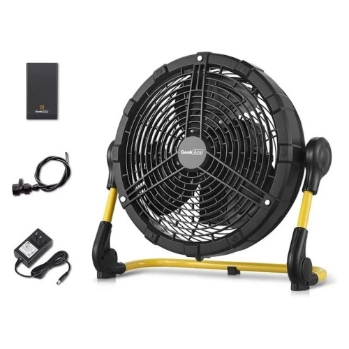 Geek Aire CF200M Outdoor 16in USB Rechargeable Battery Powered Misting Fan - Lot 154
