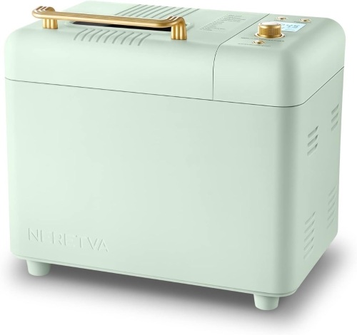 Neretva Bread Maker Machine, 15-in-1 2LB Automatic Breadmaker with Gluten Free Sourdough Setting, Auto Nut Dispenser Beige (not mint green)13.8"D x 9.9"W x 12.6"H - Lot 351