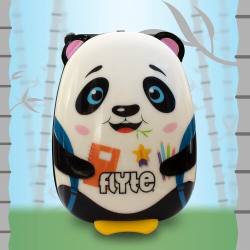FLYTE Scooter Suitcase Folding Kids Luggage – Penni the Panda, 18 Inch Hardshell, Ride On with Wheels, 2-in-1, 25 Litre Capacity - Lot 243