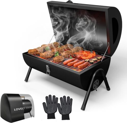Lovely Snail Charcoal Grill Portable BBQ Grill, Barbecue Camping Grill for Outdoor Cooking, Camping and Picnic - Lot 251