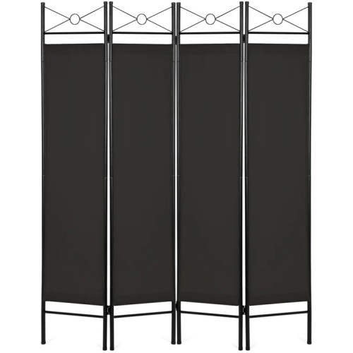 4-Panel Folding Privacy Screen Room Divider Decoration Accent, 6ft - Lot 298