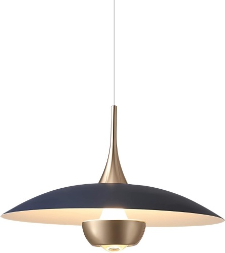 Fulesi Modern Black Pendant Lighting Fixture Mini Metal Ceiling Light Adjustable Farmhouse Hanging Lamp for Kitchen Bedroom Living Room - Lot 472