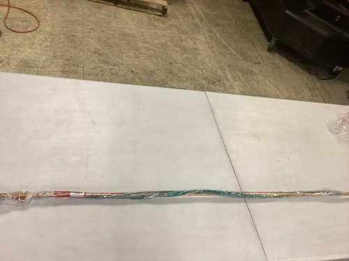 4" Ground Rod with 15 ft wire grounding earthing  - Lot 234