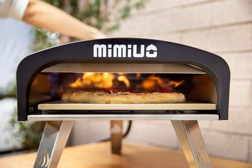 Mimiuo Outdoor Gas Pizza Ovens Portable Stainless Steel Gas Pizza Grilling Stove with 13" Pizza Stone & 12 x 14 inch Foldable Pizza Peel - (Classic G-Oven Series) - Lot 3920