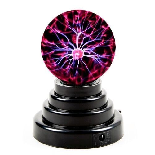 USB Plasma Ball Sphere Lightning Lamp Desktop Light Science Kid Office Party USA - Lot 3889