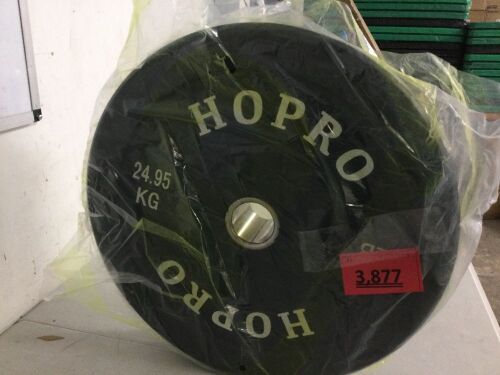 BalanceFrom HoPro 2 In. Olympic Bumper Weight Plate 55 Lb 1 ct - Lot 3877