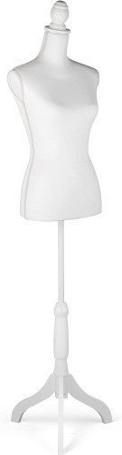 Female Mannequin Torso Body Dress Form with Tripod Stand for Clothing Dress Jewelry Display (Set of 2) - Lot 4093