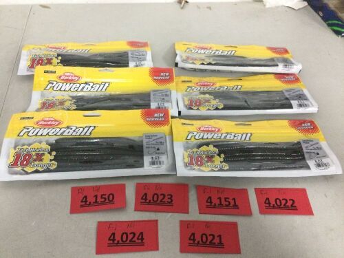 6 Pack of Berkley PowerBait - Lot 4023