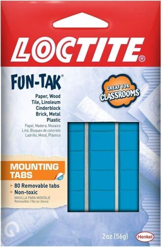 Loctite Fun-Tak Mounting Tabs, 2 oz, 26ct - Lot 8011