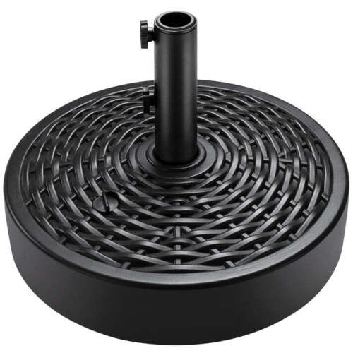 Plastic Patio Umbrella Base Pole Holder Accessory w/ Adjustable Knob - Lot 4047