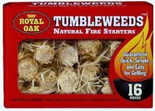 Royal Oak Tumble weeds Fire Starters 32 Pieces - Lot 4033