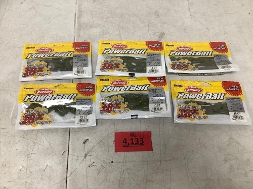 Set of 6 Power bait - Lot 4133