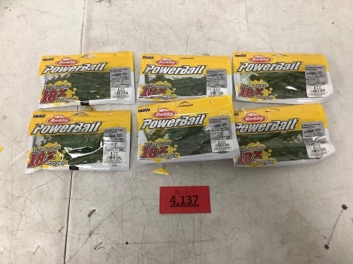 Set of 6 Power Bait - Lot 4137