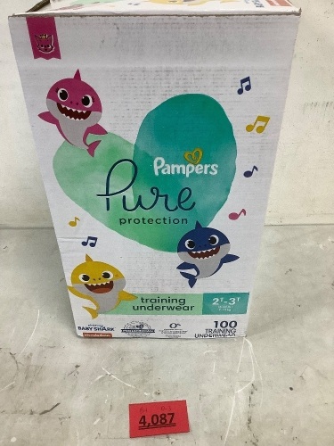 Baby Shark Pampers Training Underwear 2t-3t - Lot 4087