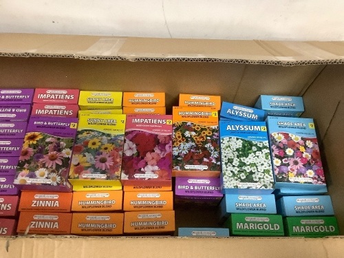 Box of random flower seeds - Lot 4097