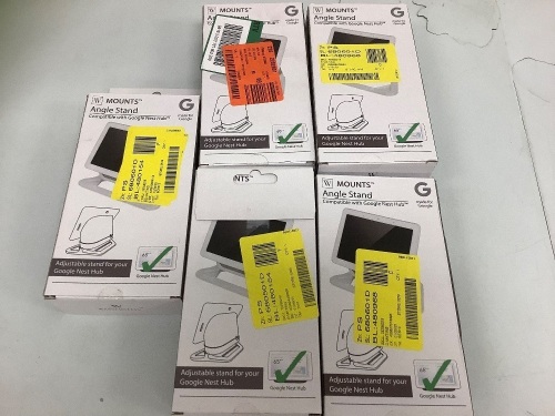 Lot of (5) Angle Stand for Google Nest Hub, Appears New, Sold as is - Lot 22