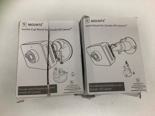 Lot of (2) Metal Mounts for Zmodo HD Camera, Appears New, Sold as is - Lot 34